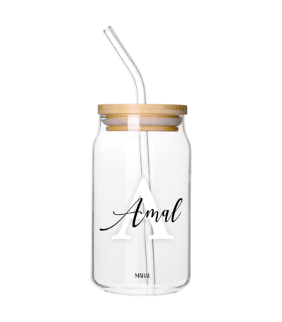 Letter Custom Can Glass