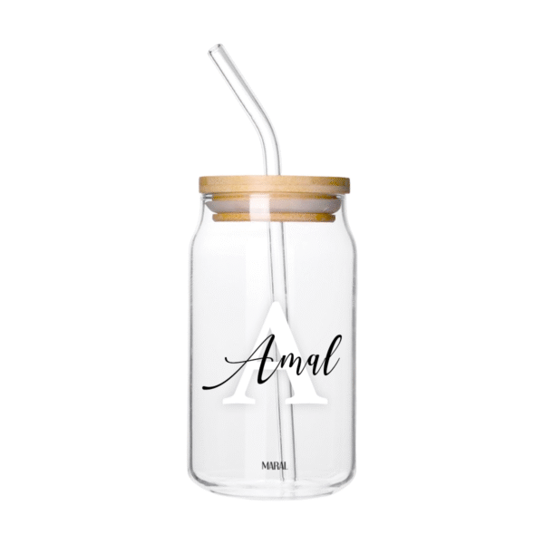 Letter Custom Can Glass