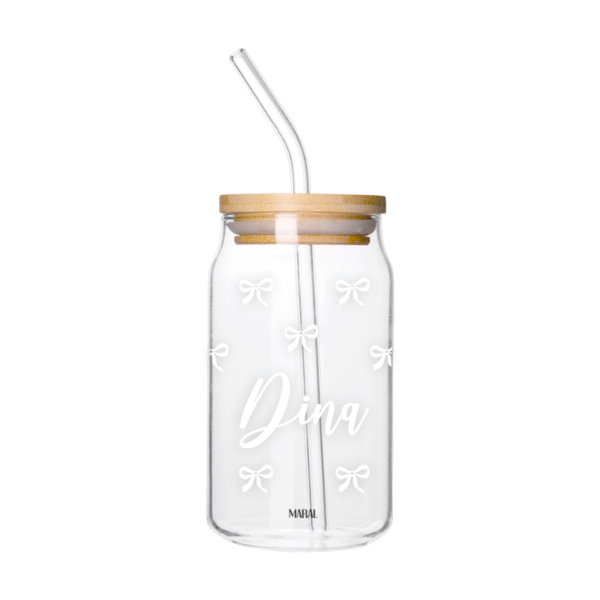 Ribbons Custom Can Glass